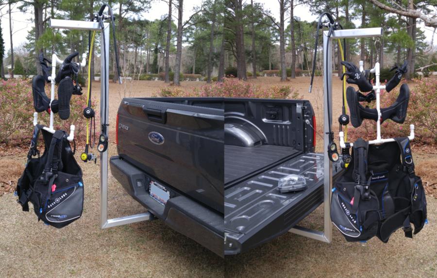SCUBA drying rack