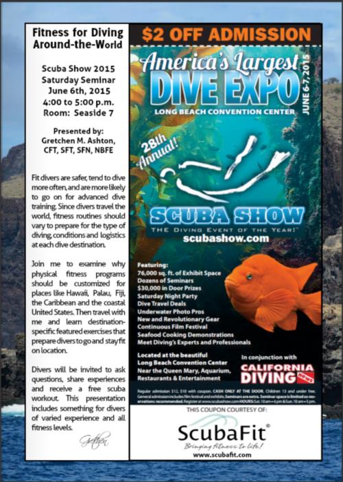 Fitness for Diving Seminar at Scuba Show 2015