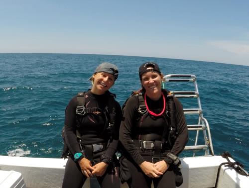 Feeling Golden whilst Tec diving with the Ladies in Costa Rica