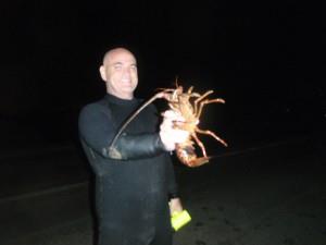 Preparation For Night Lobster Diving Shores Of Los Angeles