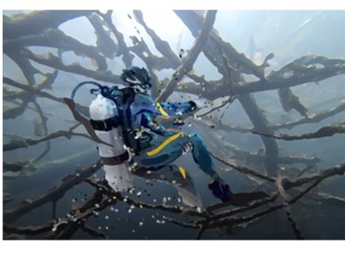 Entanglement Training for Self-Reliant Divers
