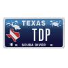 Texas SCUBA Diver Licence Plates