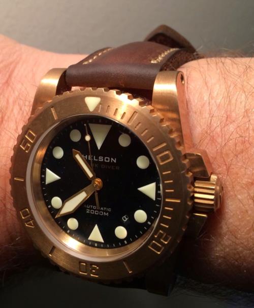 Some of you may have seen the Helson Shark Diver Watch before - in Surgical Steel.