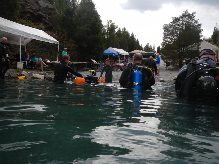 Philadelphia Quarry - Preparing for Underwater Pumpkin Carving