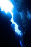 The Canyon - Underwater looking up in The Canyon