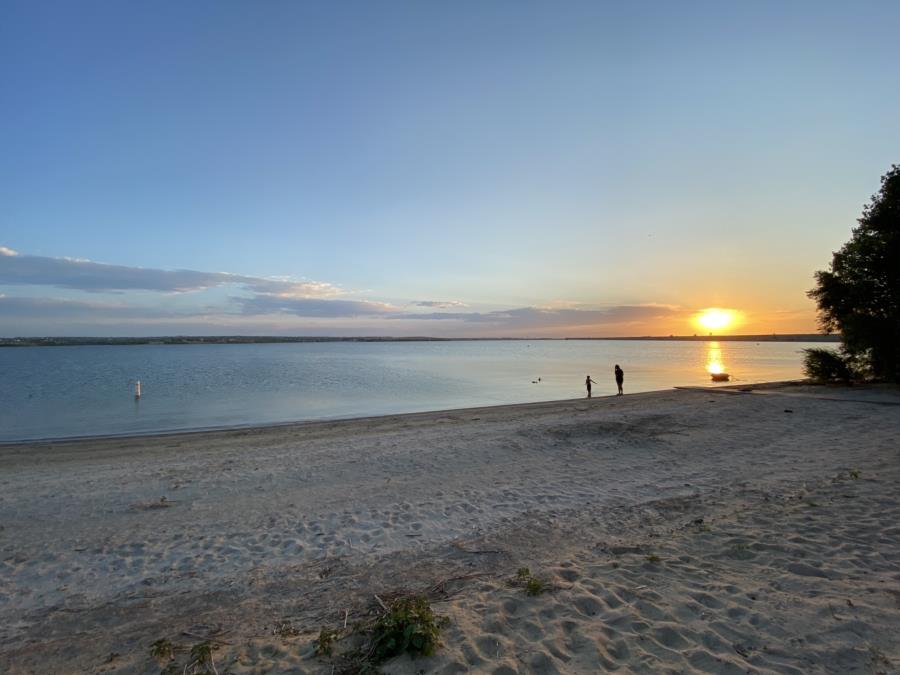 Aurora Reservoir - View of dive area from scuba beach.