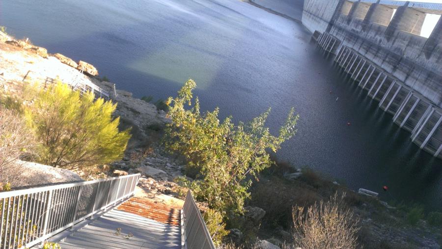 Mansfield Dam Dive Park - Stairs leading no where