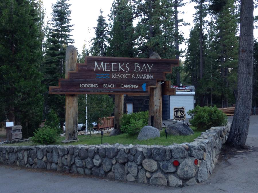 Meeks Bay - Lake Tahoe - Meeks Bay Sign 2014