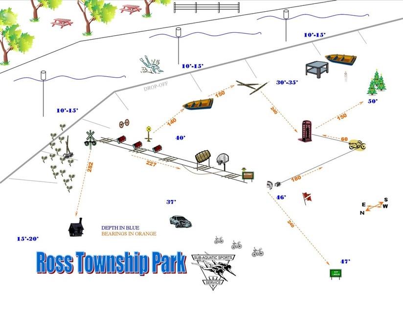 Gull Lake Ross Township Park - Gull Lake Ross Township Park Underwater Map