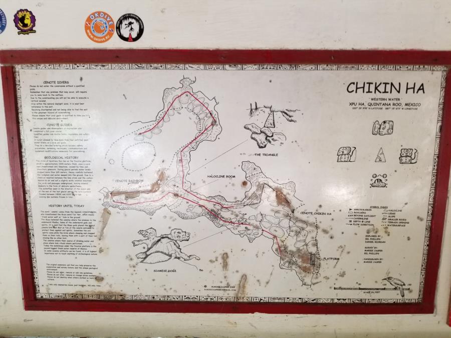 Cenote Chikin Ha - Chi Map