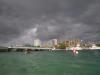 Rainbow at end of dive, east span