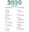 2020 Night dive schedule