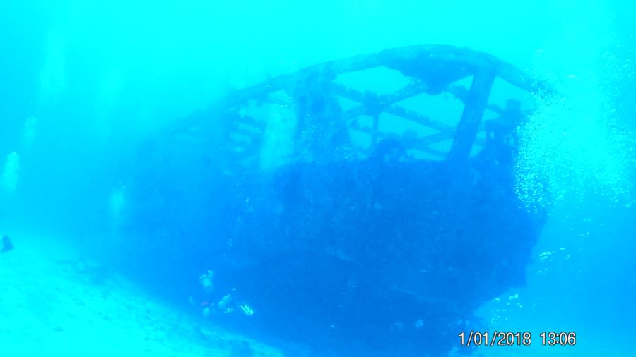 C-53 Wreck, Felipe Xicotencatl - First wreck dive