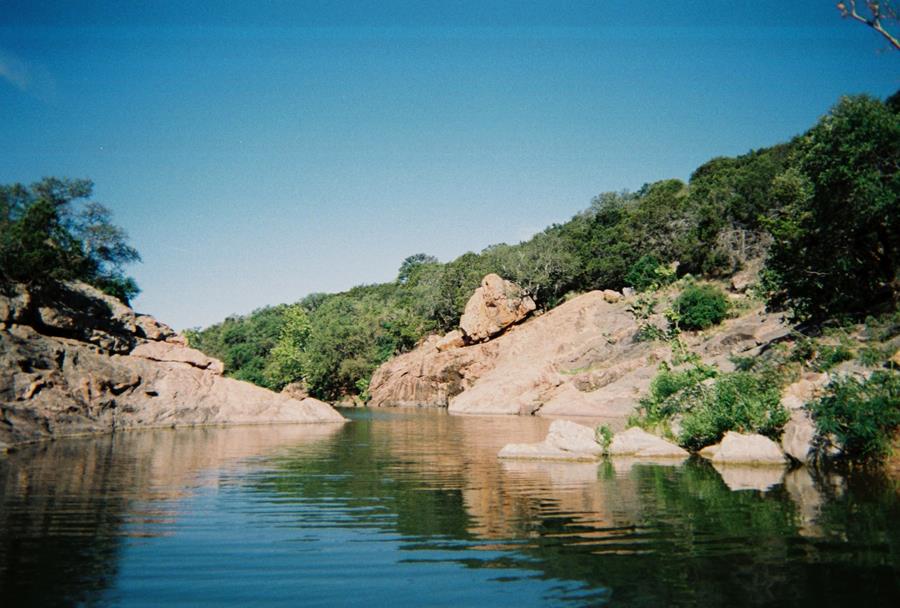 Inks Lake State Park - Above water view of Inks Lake