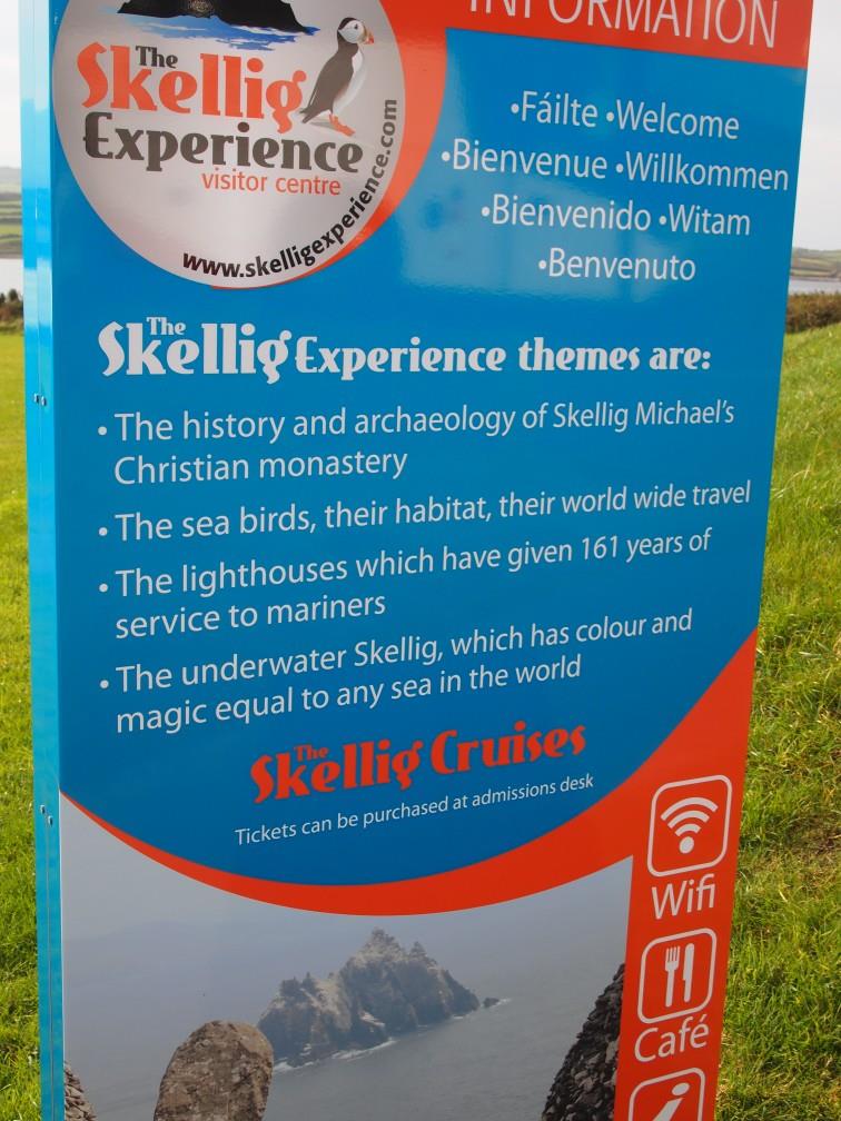 The Skelligs aka Skelligs Rock! - Sign at vistiors center