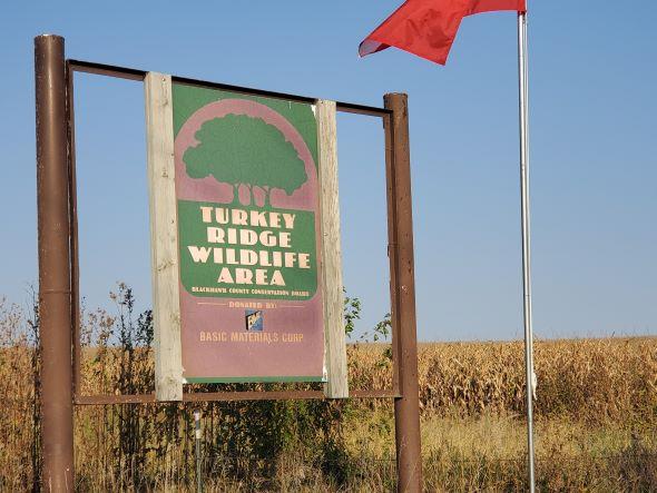 Turkey Ridge Dive Site - Road Sign