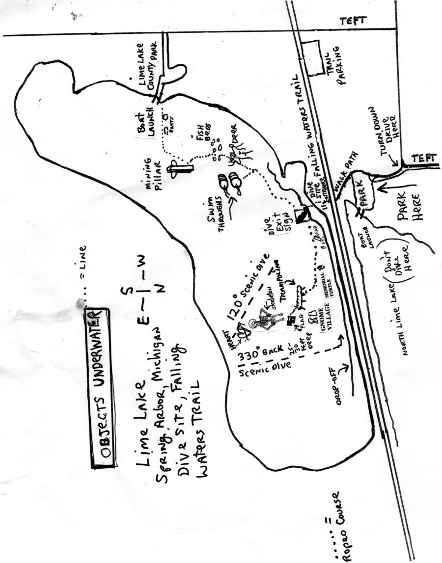 Lime lake - Site Map Lime Lake