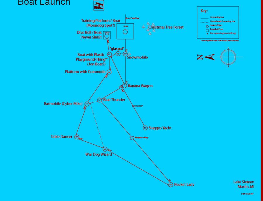 Lake Sixteen - Map