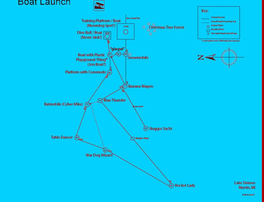 Lake Sixteen - Map