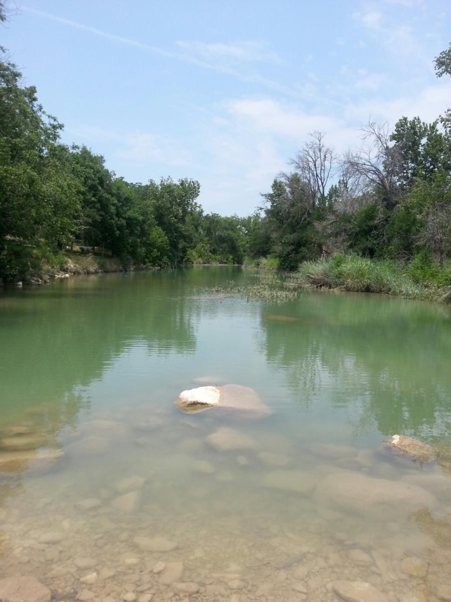 Big Sandy Creek Swimming Hole - North side of bridge - over 5 feet deep