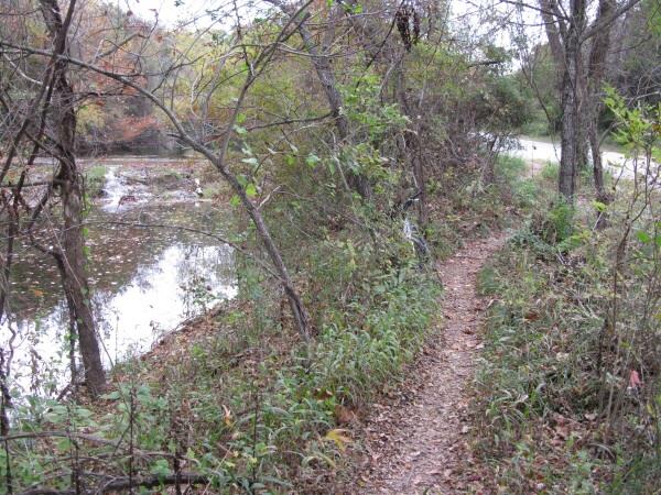 St. Edwards Park - Bull Creek Swimming Hole - Paths along creek in St. Edwards Park