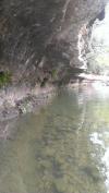 St. Edwards Park - Bull Creek Swimming Hole - Water near cliffs