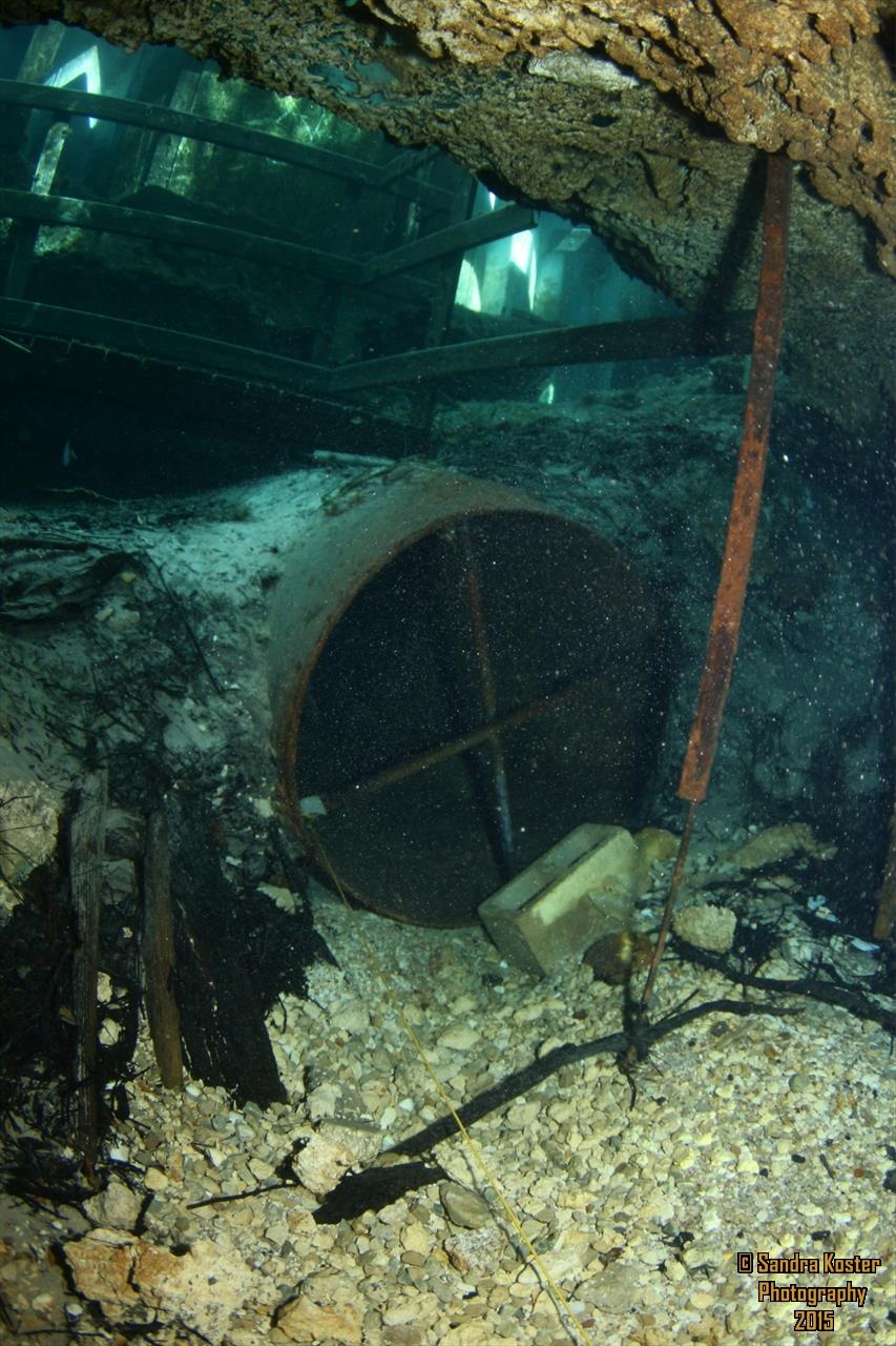 The Cave at Blue Grotto (aka: Blue Grotto Cave) - Filtration Syphon fan