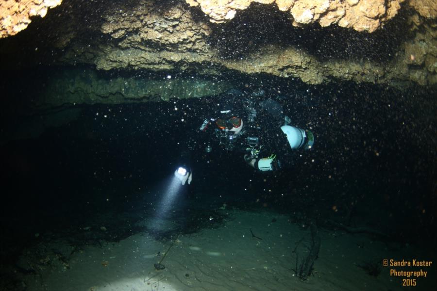 The Cave at Blue Grotto (aka: Blue Grotto Cave) - Percolation particulate dropping from bubbles