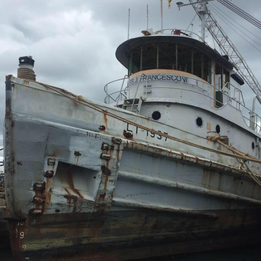 James J Francesconi Artificial Reef - Tug before sinking