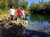 Graham, Guy & Scotti cave entrance behind them Sept. 2019 - SantaFeSandy