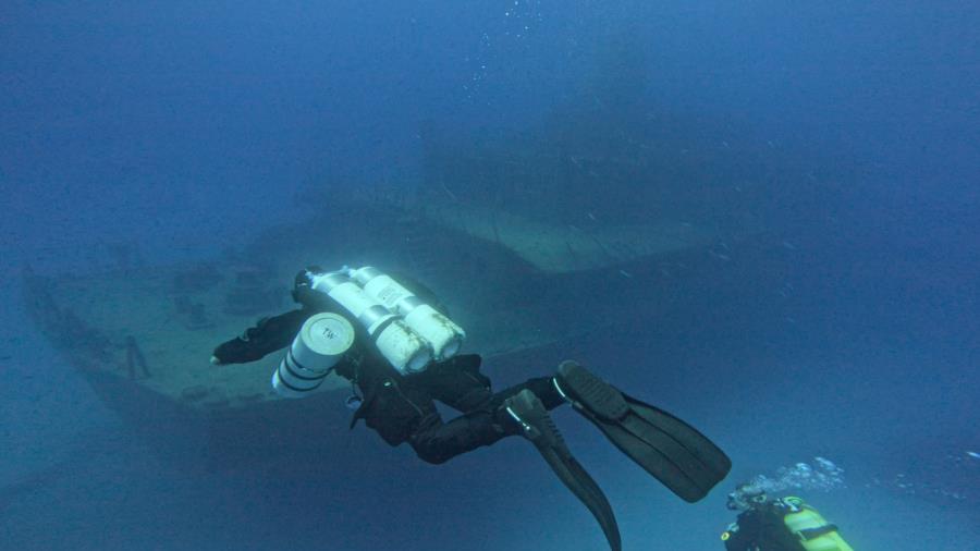 Um El-Faroud - Oil Tanker Wreck, Zurrieq, Malta - Um El-Faroud - Stern