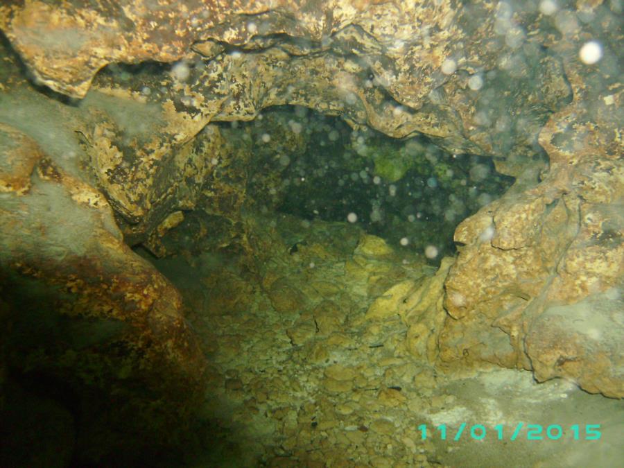 Troy Spring aka Troy Springs State Park - cave pic under rocks