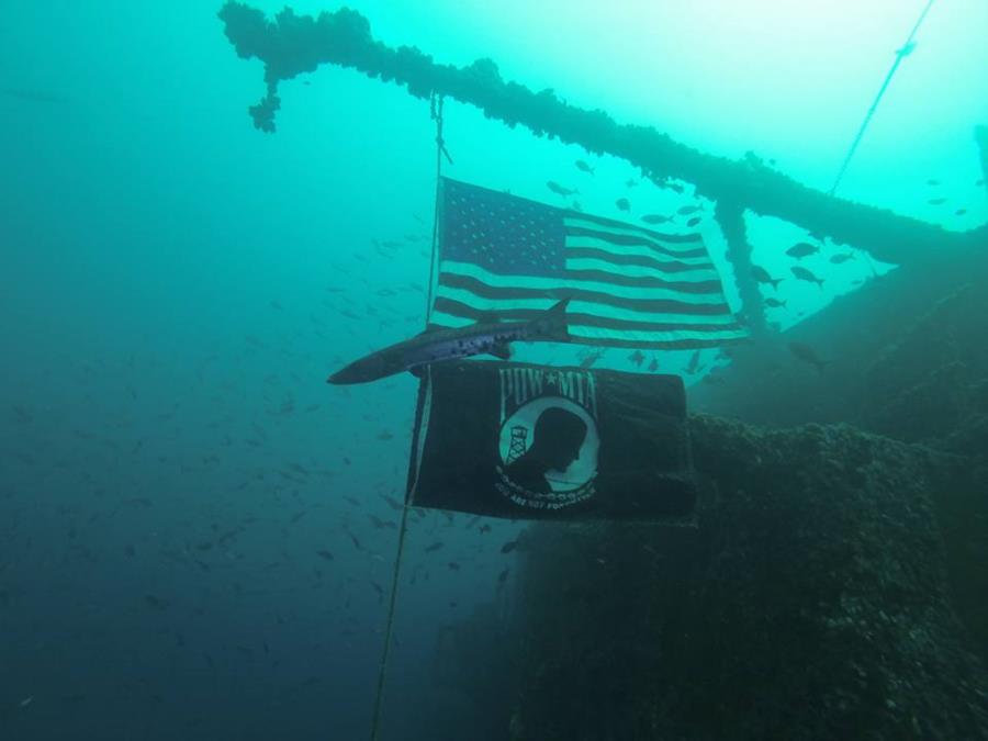 USS Oriskany - Flags on the Mighty O