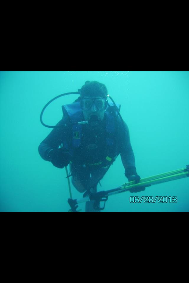 Spear fishing the Florida keys