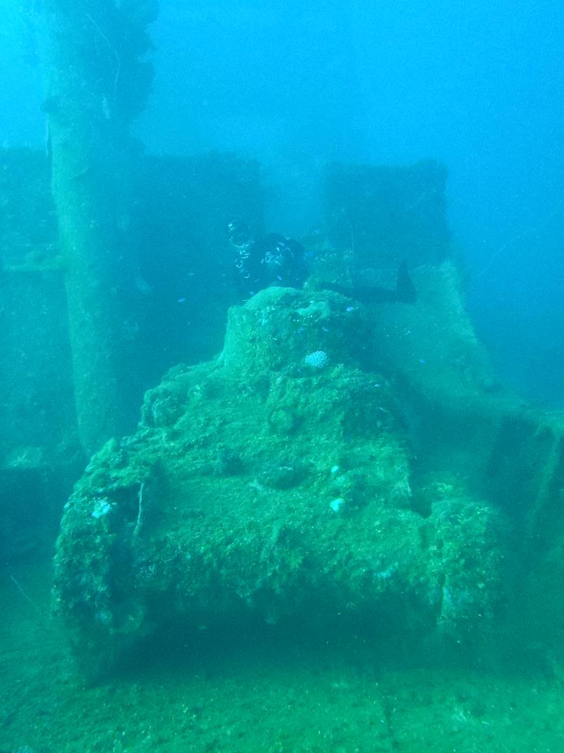 TANK in Truk Lagoon, MIcronesia