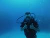 Chris having fun diving the Kittiwake