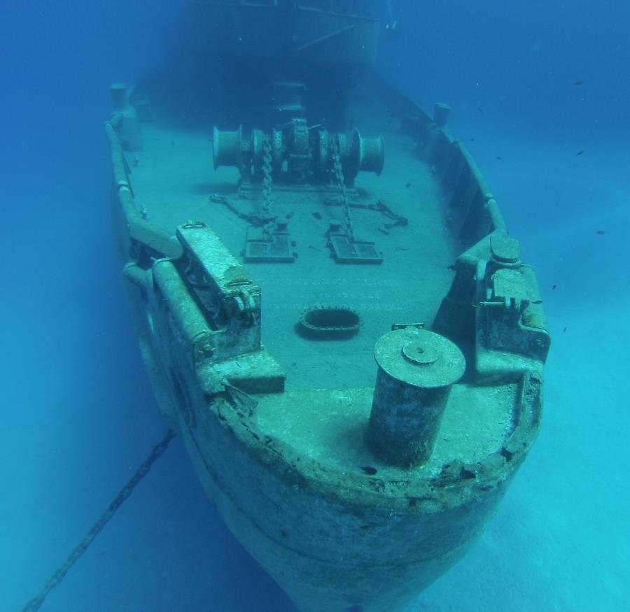 Deck of USS Kittiwake in Grand Cayman