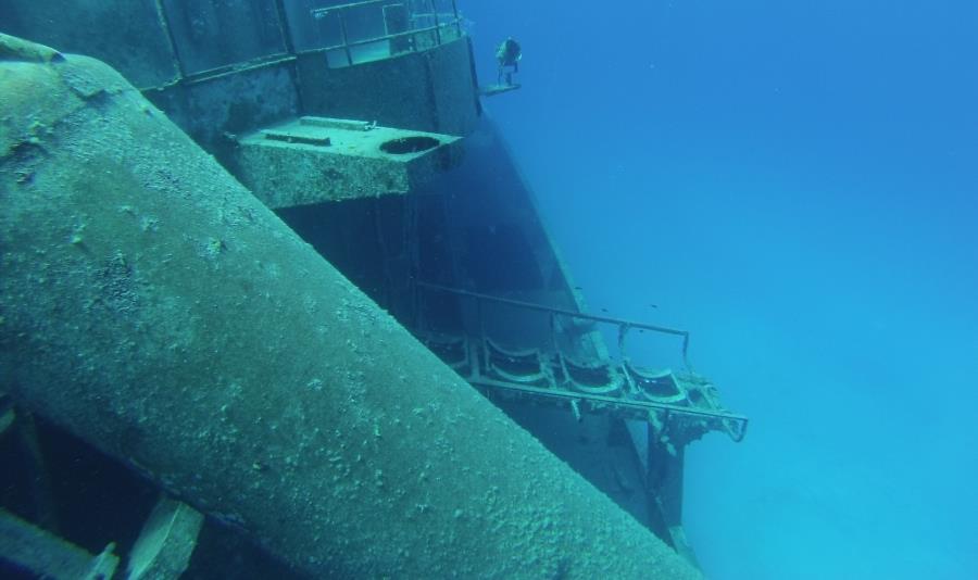 Side view of Kittiwake Wreck