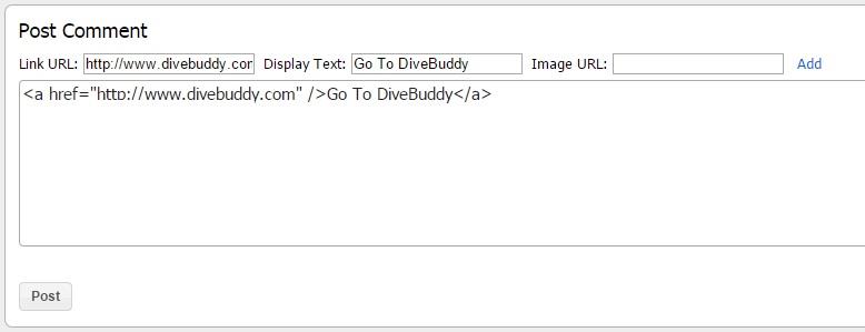 How to Add Links and Images to DiveBuddy