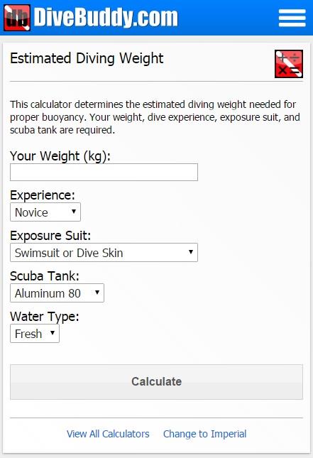 Scuba Calculators added to DiveBuddy Mobile Site