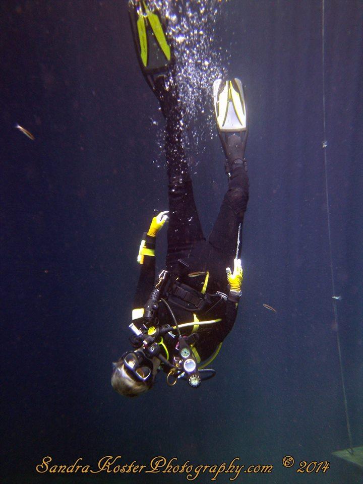 SantaFeSandy playing upside down at Blue Grotto