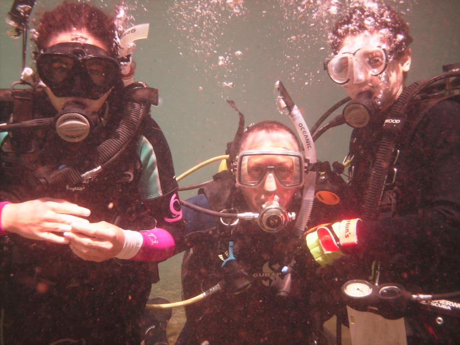 My New Dive Buddy, Daughter Carina Vega, my Son Emanuel Vega and Myself at Manatee Springs, FL