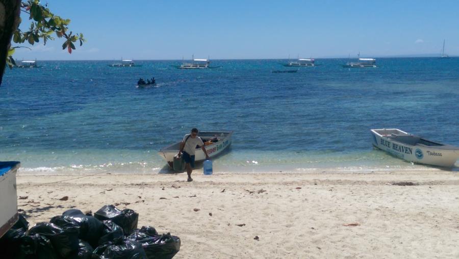 Beach in front of Dive Shop