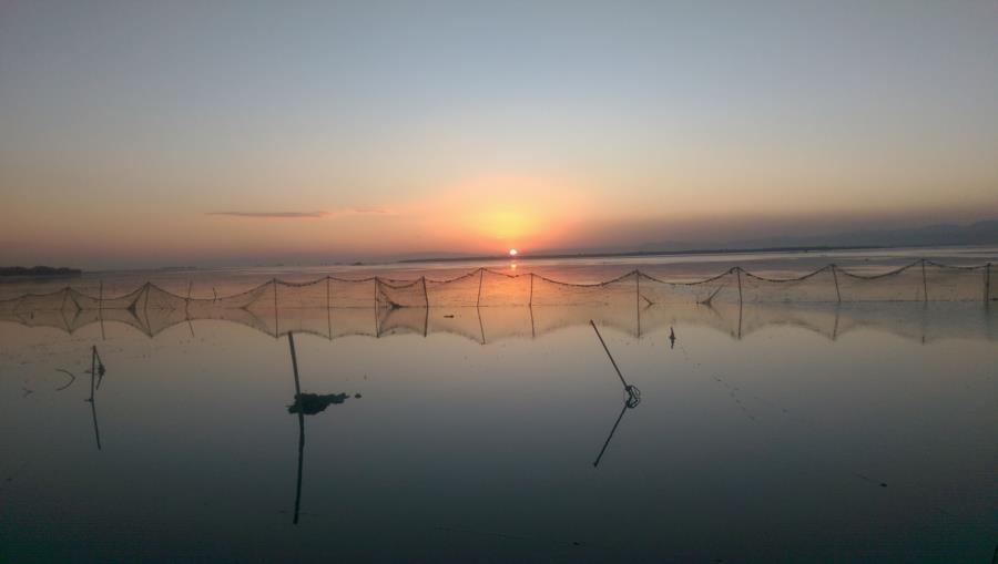 Sunset as seen from Lantaw floating Restaurant Cebu