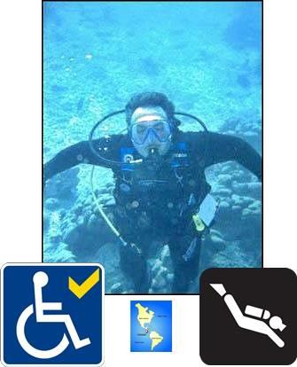 Diver with disabilitys learns to scuba dive