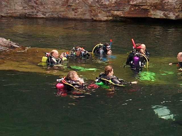 Divers at Wedge Rock