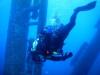 Descending under oil rig Eureka