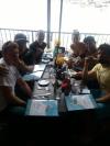 Dive buddy lunch on Redondo Pier after diving the canyon