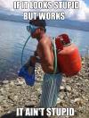 Home made scuba gear