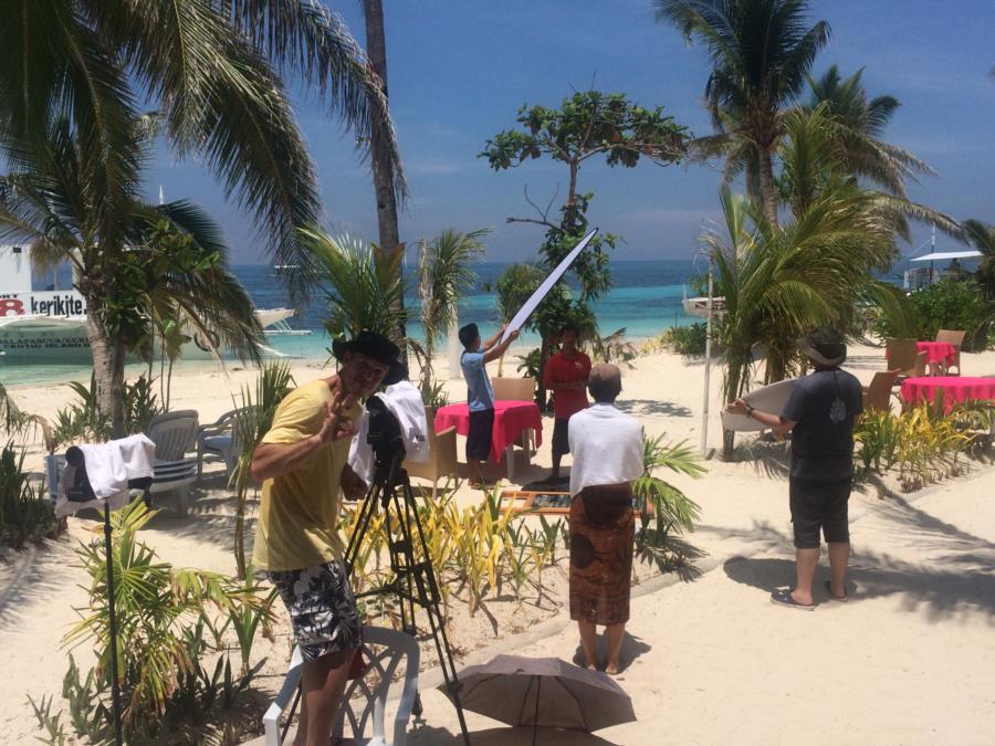 Filming in Malapascua